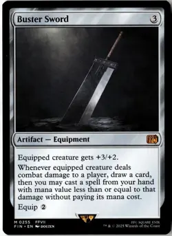 MTG Final Fantasy Buster Sword (Mythic Rare, non-foil), NM-M, Fast Shipping! - Image 1