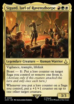 x1 Sigurd, Jarl of Ravensthorpe R MTG Universes Beyond: Assassin's Creed M/NM, E - Image 1