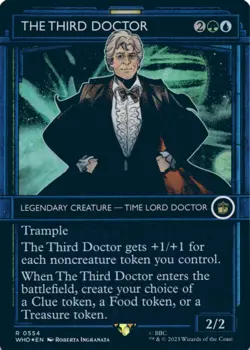 MTG The Third Doctor (Showcase) Foil NM Doctor Who Magic 554 - Image 1
