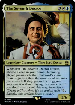 MTG The Seventh Doctor Foil NM Doctor Who Magic 158 - Image 1