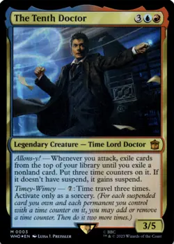 MTG The Tenth Doctor Foil NM Doctor Who Magic 3 - Image 1