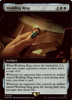 MTG Wedding Ring (Extended Art) Foil NM Doctor Who Magic 468 - Image 1