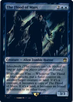 MTG The Flood of Mars (Surge Foil) Foil NM Doctor Who Magic 65 - Image 1