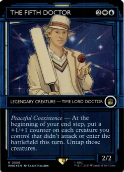 MTG The Fifth Doctor (Showcase) Foil NM Doctor Who Magic 556 - Image 1