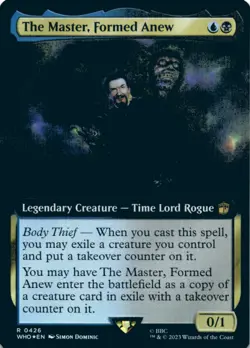 MTG The Master, Formed Anew (Extended Art) Foil NM Doctor Who Magic - Image 1