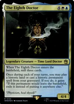 MTG The Eighth Doctor Foil NM Doctor Who Magic 124 - Image 1
