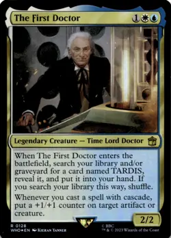 MTG The First Doctor Foil NM Doctor Who Magic 128 - Image 1