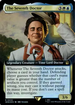 MTG The Seventh Doctor (Extended Art) Foil NM Doctor Who Magic - Image 1
