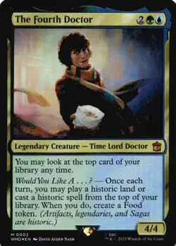 MTG The Fourth Doctor Foil NM Doctor Who Magic 2 - Image 1