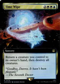 MTG Time Wipe (Extended Art) Foil NM Doctor Who Magic 478 - Image 1