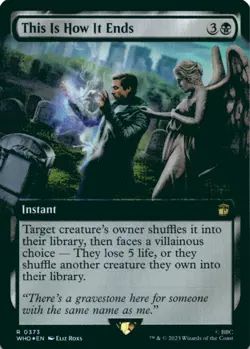 MTG This Is How It Ends (Extended Art) Foil NM Doctor Who Magic - Image 1