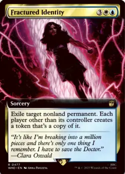 MTG Fractured Identity (Extended Art) Normal NM Doctor Who Magic - Image 1