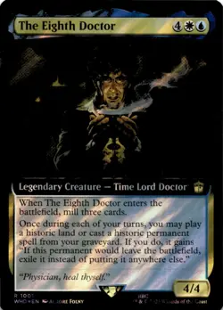 MTG The Eighth Doctor (Extended Art) (Surge Foil) Foil NM Doctor Who - Image 1