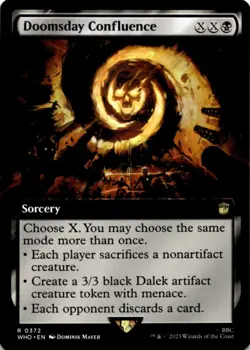 MTG Doomsday Confluence (Extended Art) Normal NM Doctor Who Magic - Image 1