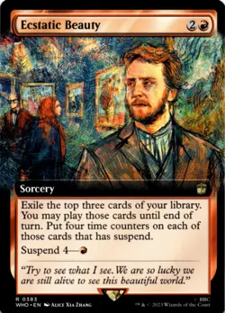 MTG Ecstatic Beauty (Extended Art) Normal NM Doctor Who Magic - Image 1