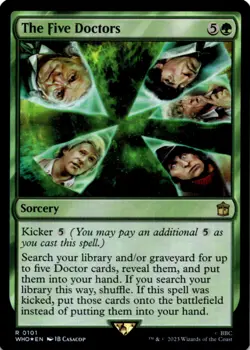 MTG The Five Doctors Foil NM Doctor Who Magic 101 - Image 1
