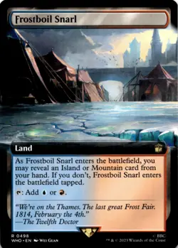 MTG Frostboil Snarl (Extended Art) Normal NM Doctor Who Magic - Image 1