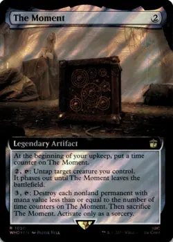 MTG The Moment (Extended Art) (Surge Foil) Foil NM Doctor Who Magic - Image 1