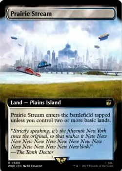 MTG Prairie Stream (Extended Art) Normal NM Doctor Who Magic 5 - Image 1