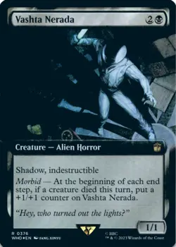MTG Vashta Nerada (Extended Art) Foil NM Doctor Who Magic 376 - Image 1