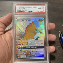 PSA 10 Ho-oh GX SV50/SV94 Full Art Hidden Fates 2019 Pokemon Card - Image 1