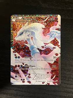 2013 Pokemon RESHIRAM RC22/RC25 Legendary Treasures Radiant Collection Holo - Image 1