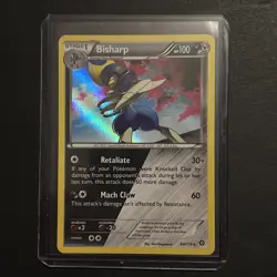 Bisharp 64/114 XY-Steam Siege Holo Pokemon TCG Lightly Played - Image 1