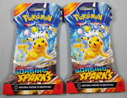 Pokemon Scarlet & Violet LOT Prismatic Evolutions Surprise Box & 4 Single Packs - Image 4