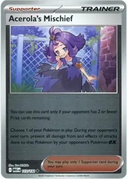Acerola's Mischief (Reverse Holo) 113/132 - Mega Evolution - Pokemon - NM/M - Image 1