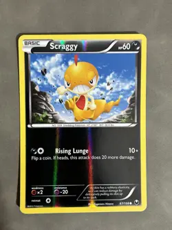 2012 Pokemon Black & White Dark Explorers Scraggy Reverse Holo #67/108 - Image 1
