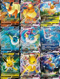 Pokemon TCG S-Chinese Jolteon Flareon Vaporeon Vmax CSHC-01-09 9x Promo Sealed A - Image 1