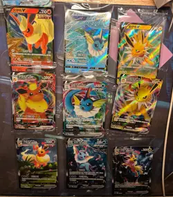 Pokemon TCG S-Chinese Jolteon Flareon Vaporeon Vmax CSHC-01-09 9x Promo Sealed A - Image 2