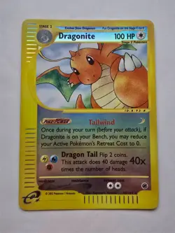 Dragonite 009/165 Expedition Base Set Reverse Holo Rare Pokemon TCG Nintendo LP - Image 1