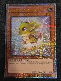 Yugioh! Babycerasaurus RA04-EN131 Quarter Century Secret Rare NM - Image 1