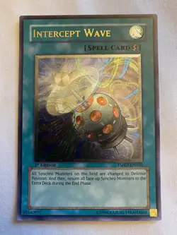 Yugioh! Intercept Wave TSHD-EN050 Ultimate Rare 1st Edition NM/M - Image 1