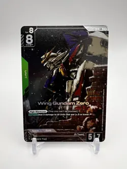 Gundam Card Game - Newtype Rising - Wing Gundam Zero LR+ - Alt Art - Image 1