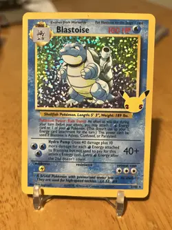Pokemon TCG Blastoise Holo Rare Card 2/102 Celebrations Classic Collection - Image 1