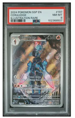 Pokemon Ceruledge 197/191 PSA GRADE 8 Surging Sparks Holo Card - Image 1