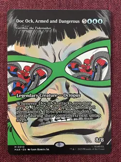 Doc Ock Armed and Dangerous FULL ART Lorthos NM/M MTG Spiderman Magic Card - Image 1
