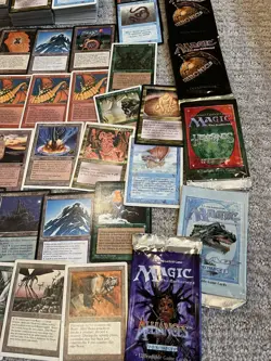 MEGA MTG Vintage Lot 1300+ Cards Dark Ice Age Chronicles 4th Rares EMPTY PACKS - Image 2