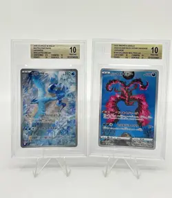 BGS 10 Pokemon Card Japanese Galarian Moltres Articuno Art Rare 2 Card Set AR - Image 1