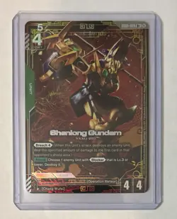 Gundam Card Game GCG Newtype Rising Shenlong Gundam GD01-029 R+ Alternate Art - Image 3
