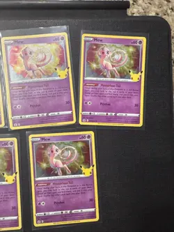 5x- Pokemon TCG Mew Celebrations 011/025 Holo Holo Rare Card Lot - Image 4