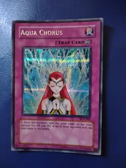 Yu-Gi-Oh Card TCG Aqua Chorus PCK-002 Secret Rare Near Mint Holographic Vintage - Image 1