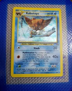 Pokemon TCG Kabutops Neo Discovery Holo Card 6/75 Unlimited Rare - Image 1