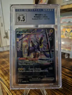 CGC 10 Miraidon ex 2023 Scarlet & Violet 244/198 SIR Pokemon Card - Image 1