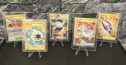 Pokemon TCG Gold Card Lot Of 5 From Random Sets - Image 1