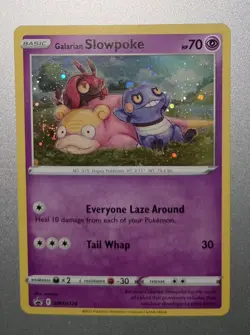 Galarian Slowpoke SWSH126 Black Star Promo Holo Pokemon Card SWSH - Image 1