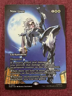 Nine Lives FULL ART NM/M MTG Spiderman Magic Card - Image 1