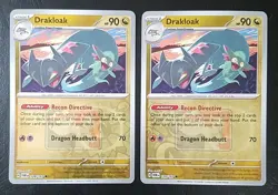 DRAKLOAK 129/167 (x2), STAMPED PROMO, REVERSE HOLO, POKEMON CARDS (NM) - Image 1